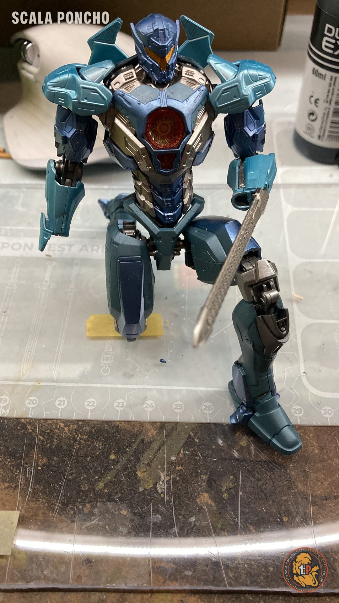Gipsy Avenger standing with its chain sword drawn