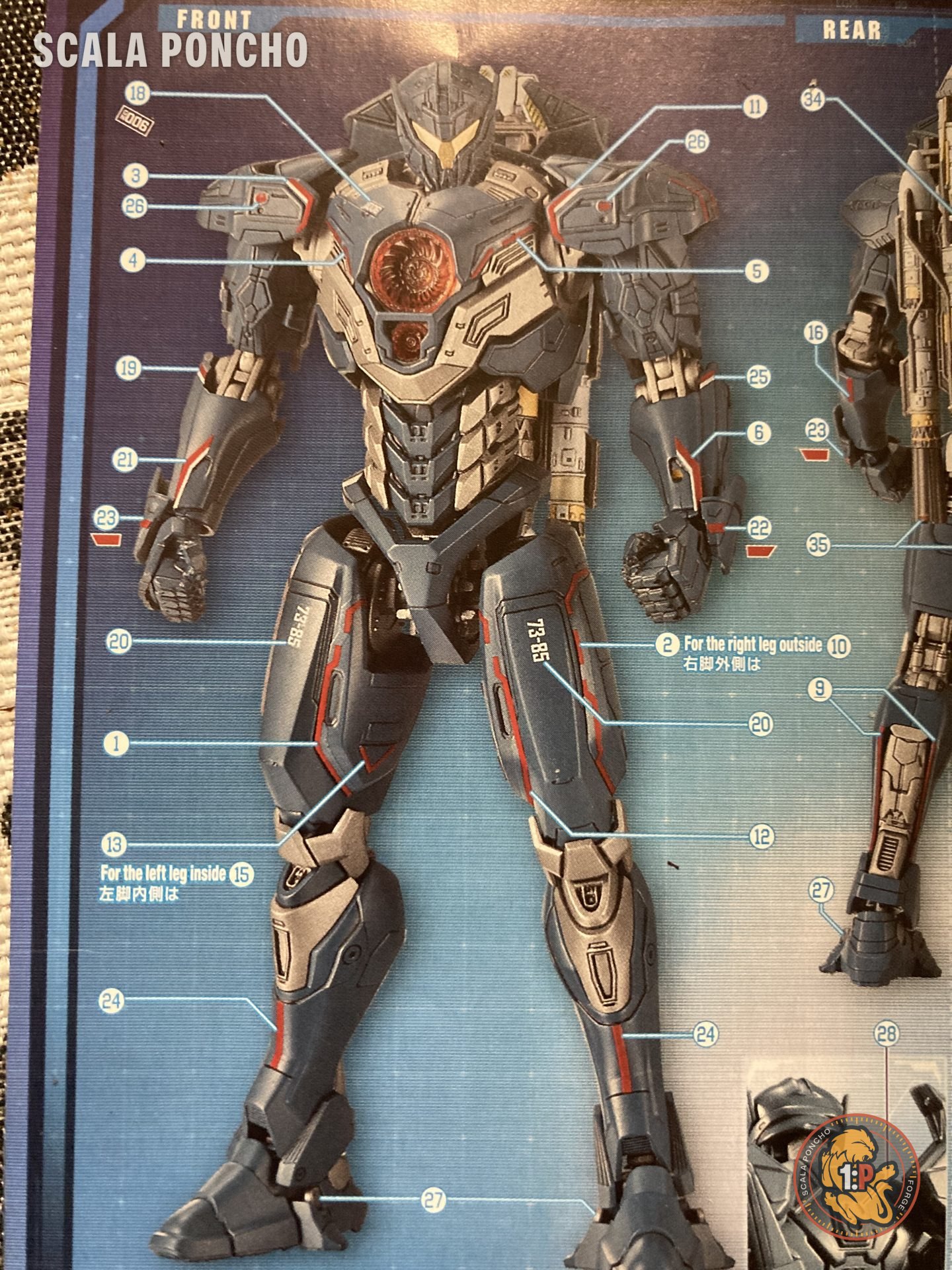 Gipsy Avenger instruction sheet with the colour and decal chart